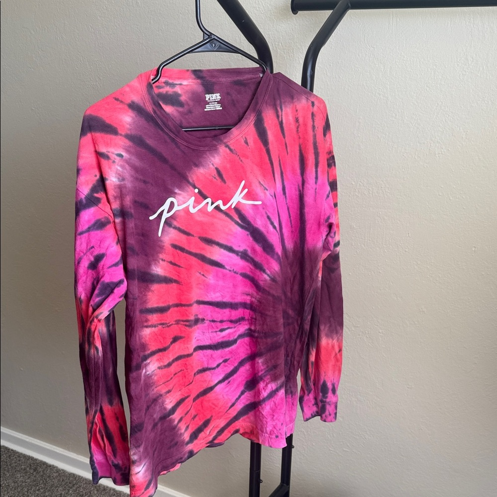 PINK Victoria's Secret Tie-Dye Long Sleeve Tee
